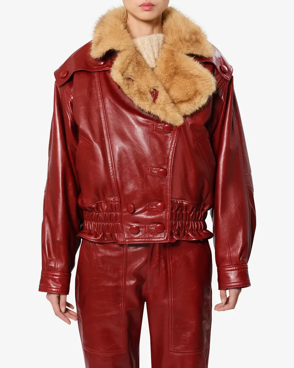 Isabel Marant Valina Leather Jacket | Thumbnail 4