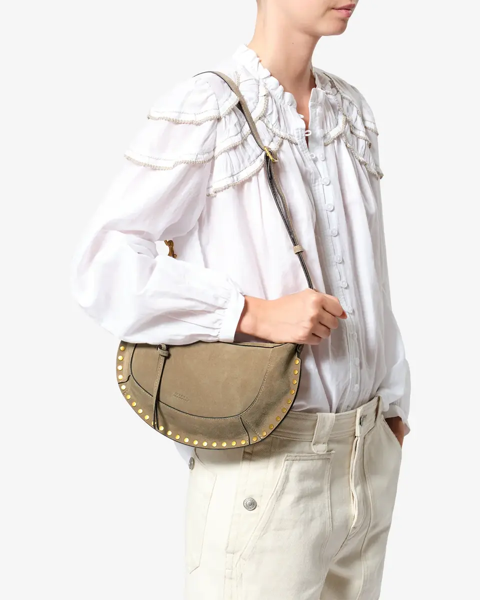 Isabel Marant Oskan Moon Bag In Suede Leather | Thumbnail 3 Isabel Marant Oskan Moon Bag In Suede Leather | Thumbnail 3