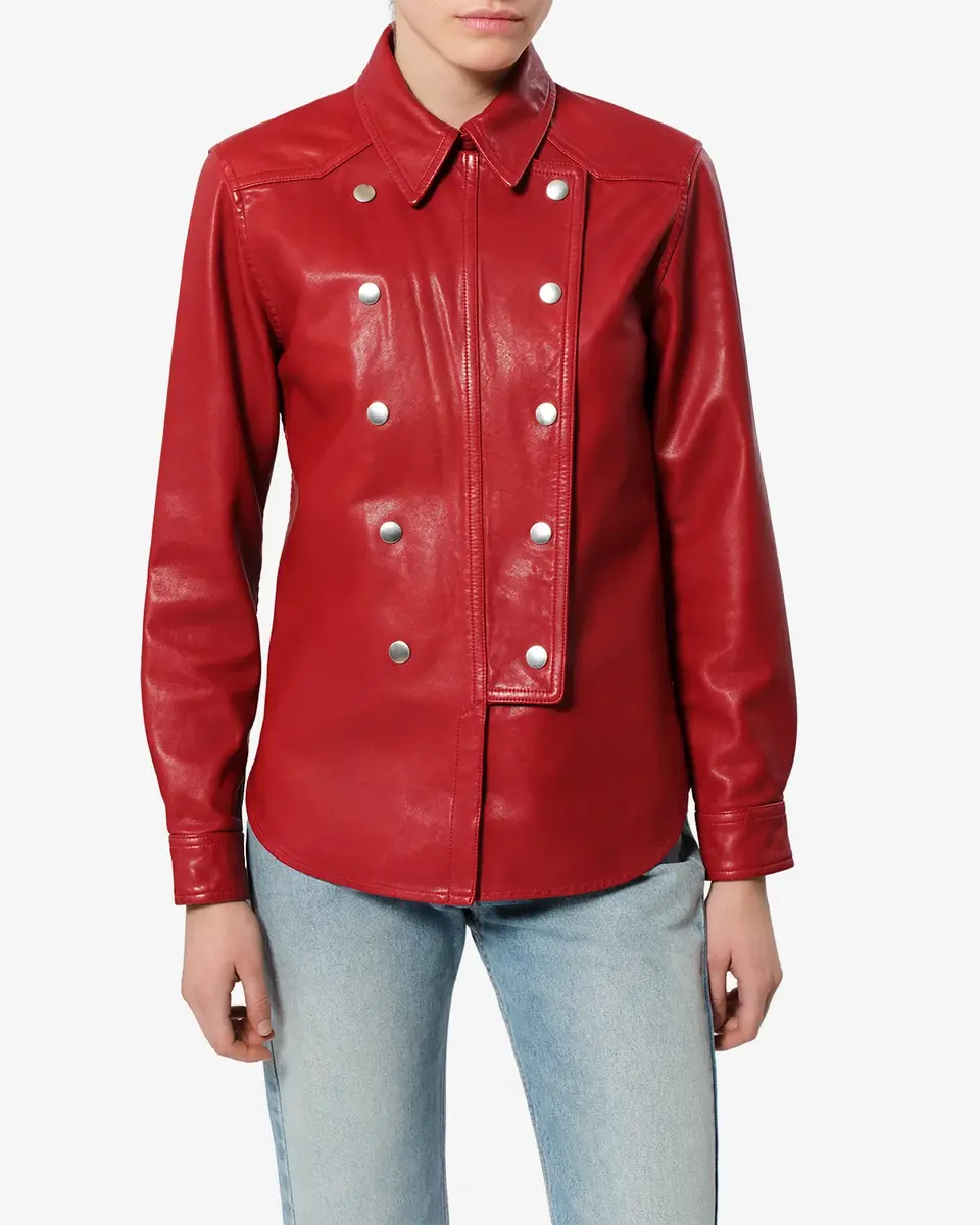 Isabel Marant Valdy Leather Shirt | Thumbnail 5