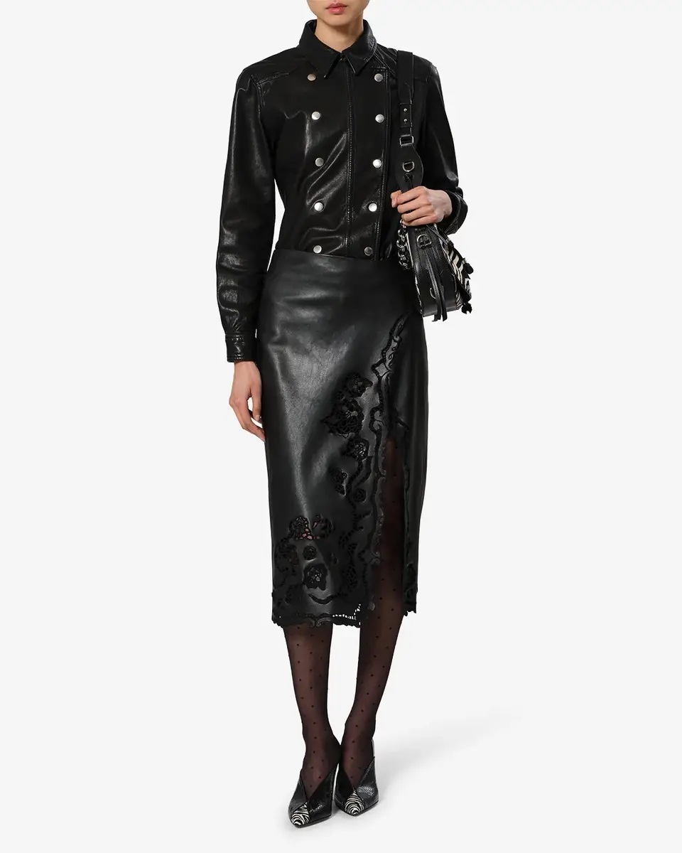 Isabel Marant Valdy Leather Shirt | Thumbnail 4
