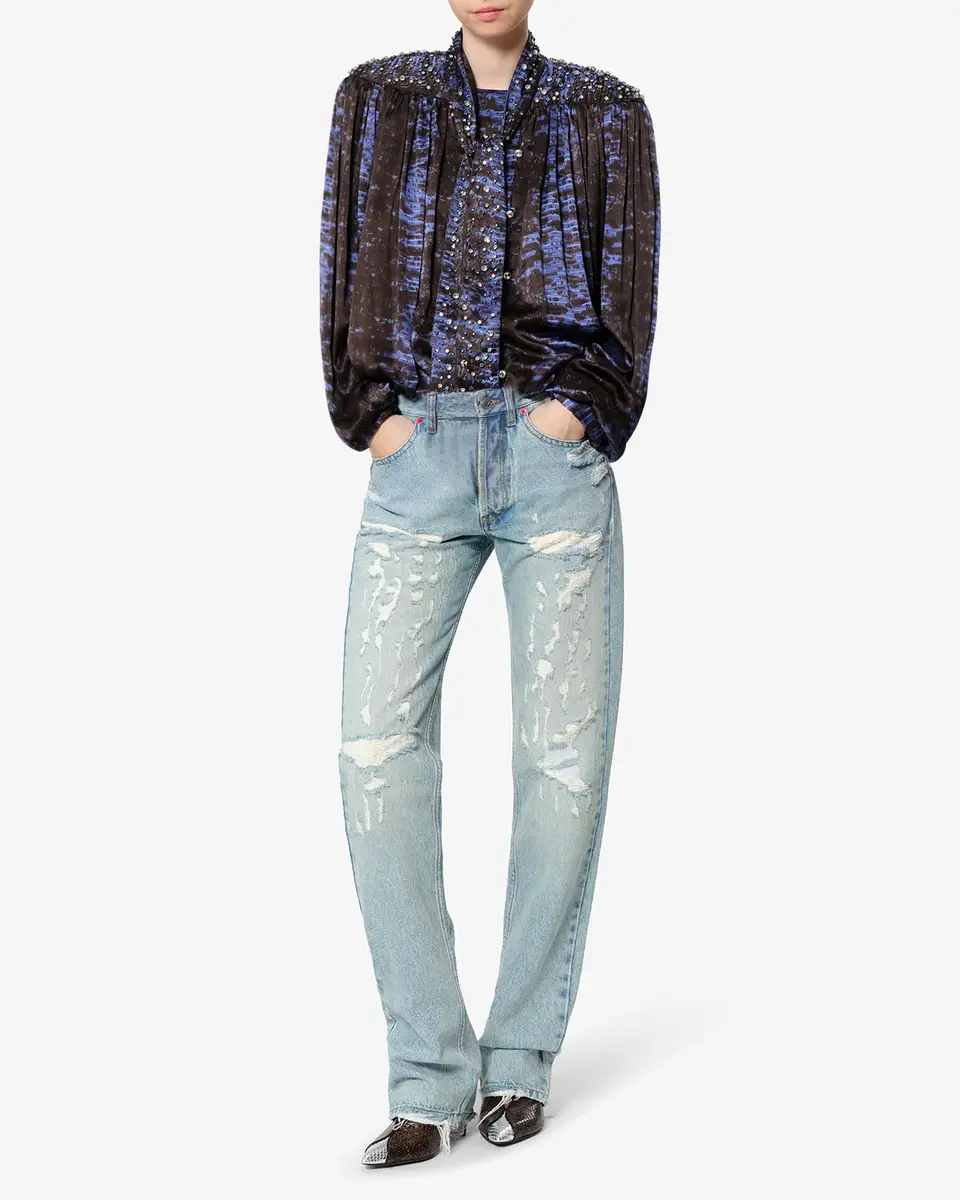 Isabel Marant Loyra Silk Blouse | Thumbnail 3 Isabel Marant Loyra Silk Blouse | Thumbnail 3