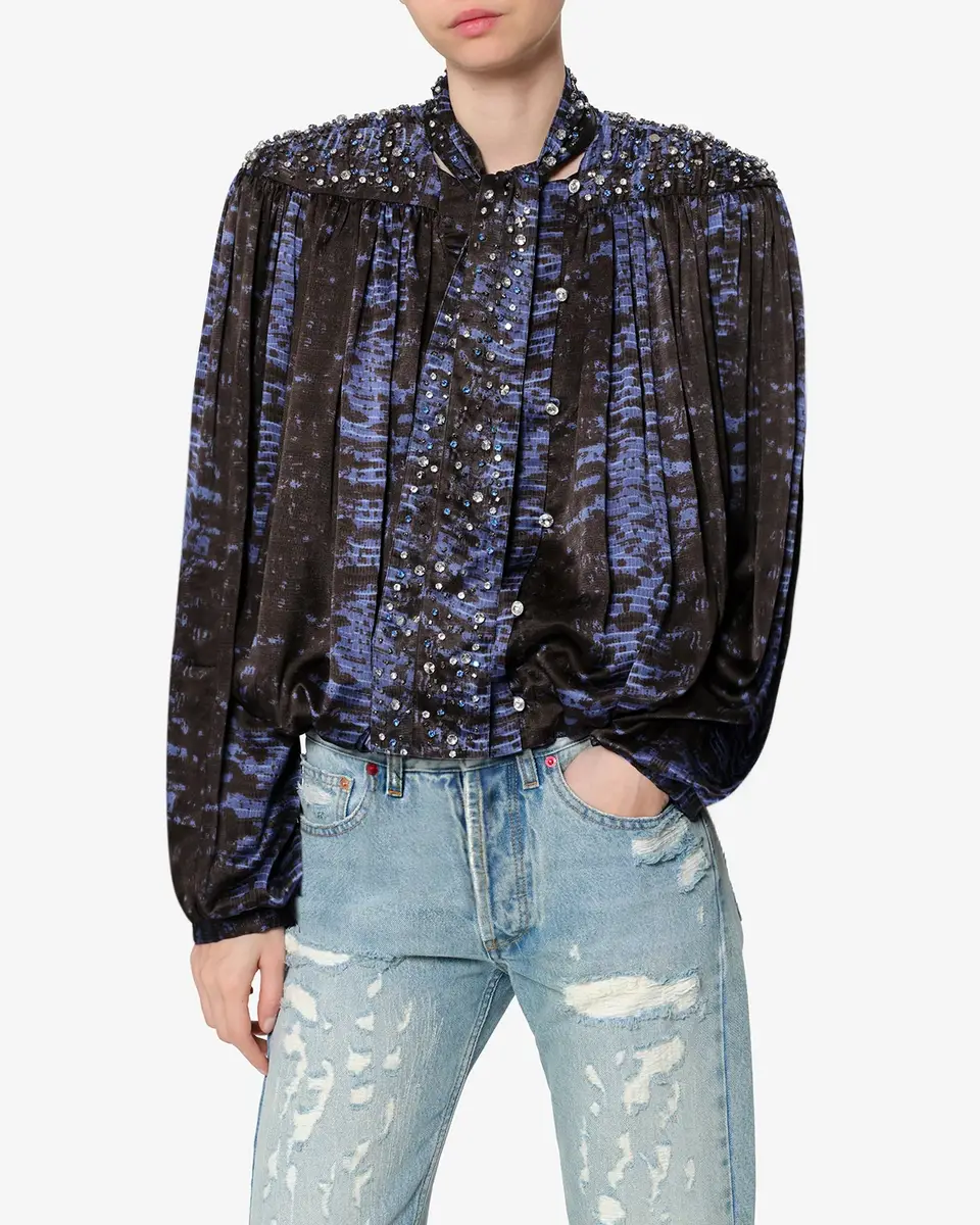 Isabel Marant Loyra Silk Blouse | Thumbnail 4 Isabel Marant Loyra Silk Blouse | Thumbnail 4