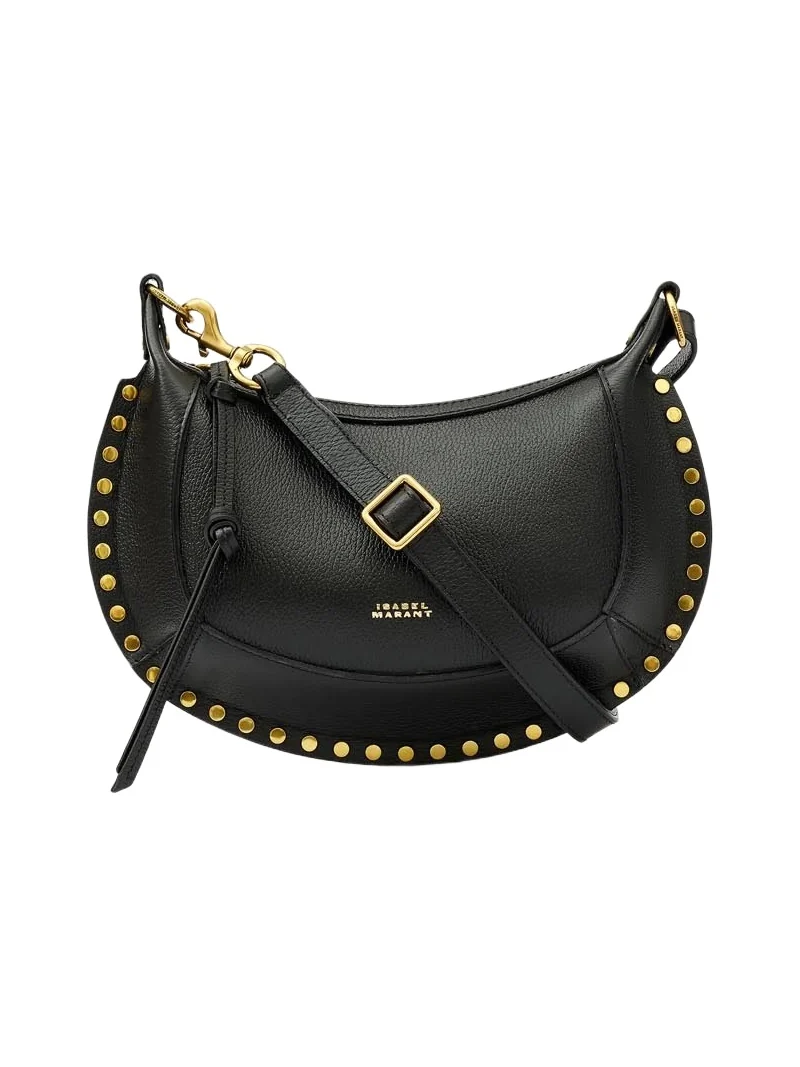 Isabel Marant Oskan Moon Bag In Full-grain Leather