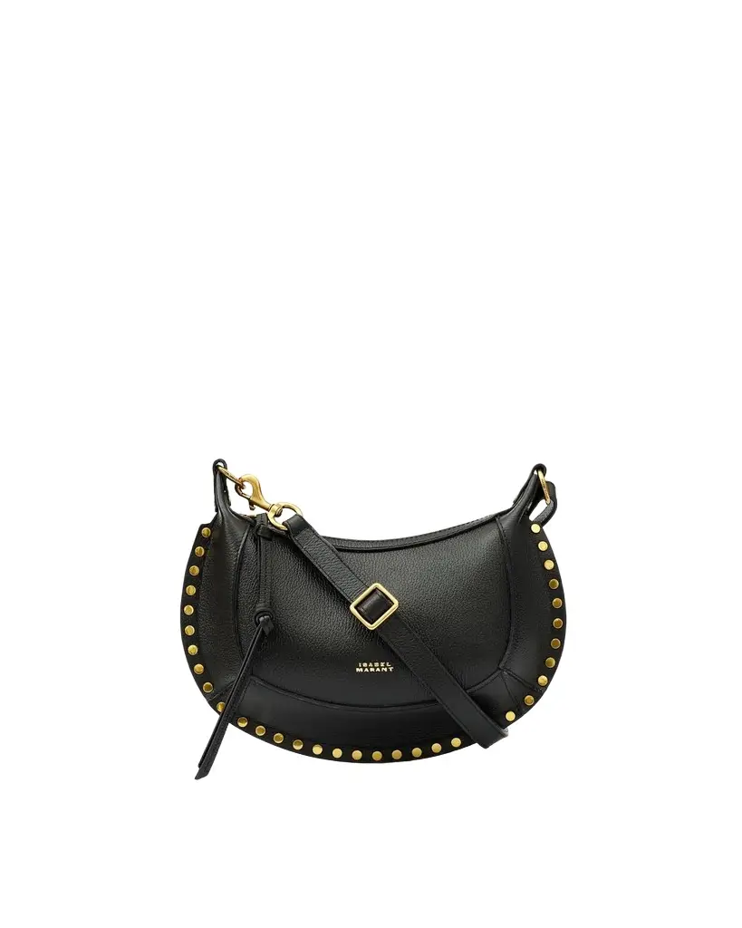 Isabel Marant Oskan Moon Bag In Full-grain Leather