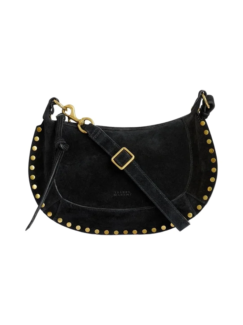 Isabel Marant Oskan Moon Bag In Suede Leather