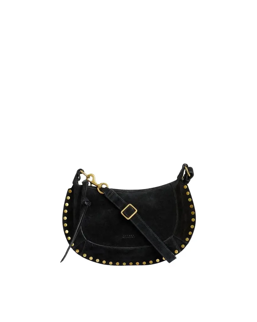 Isabel Marant Oskan Moon Bag In Suede Leather