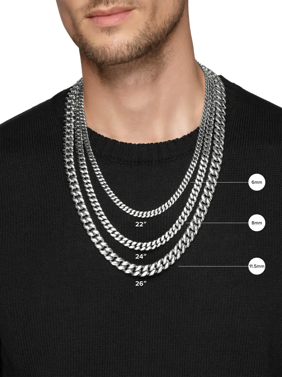 David Yurman Men's Curb Chain Necklace in Titanium, 11.5MM - Black | Thumbnail 3