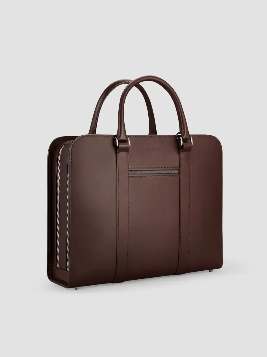 Carl Friedrik Men Heritage Palissy Double Leather Briefcase | Thumbnail 2