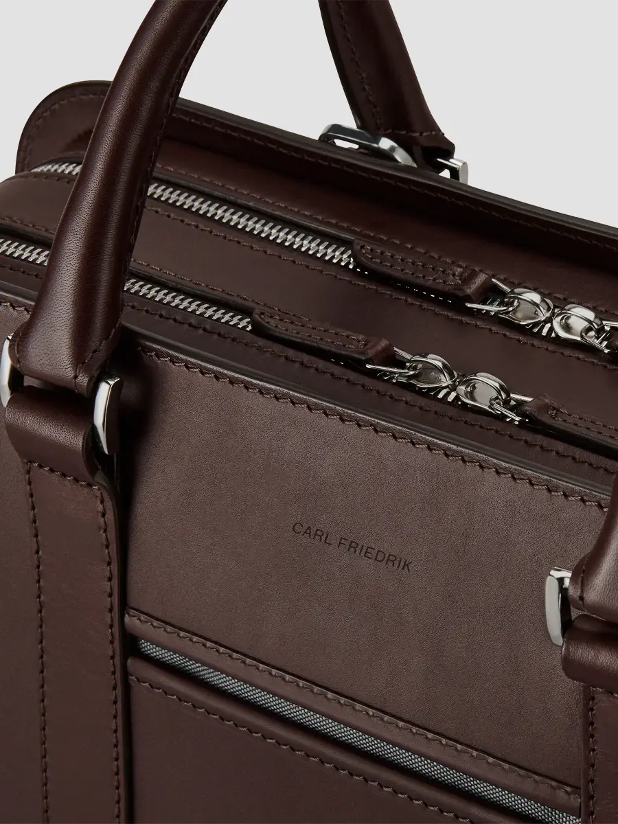 Carl Friedrik Men Heritage Palissy Double Leather Briefcase | Thumbnail 5