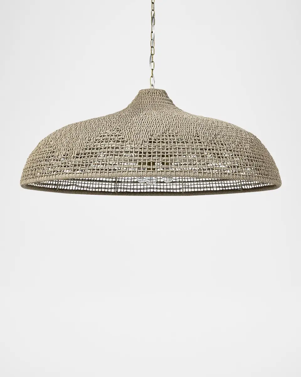 Palecek Westerly Outdoor 3-Light Chandelier, 42" Round | Thumbnail 2 Palecek Westerly Outdoor 3-Light Chandelier, 42" Round | Thumbnail 2