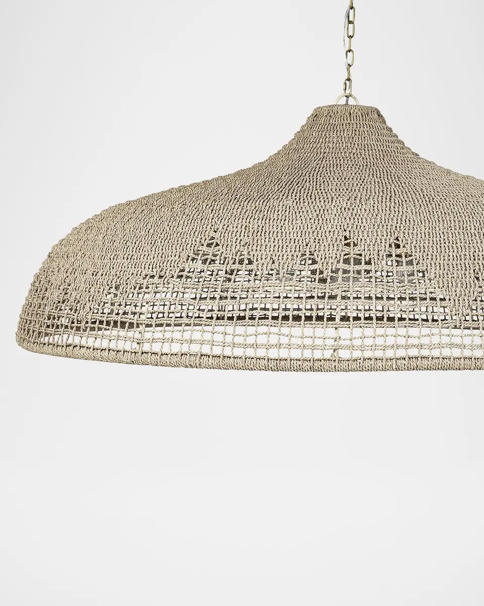 Palecek Westerly Outdoor 3-Light Chandelier, 42" Round | Thumbnail 3 Palecek Westerly Outdoor 3-Light Chandelier, 42" Round | Thumbnail 3