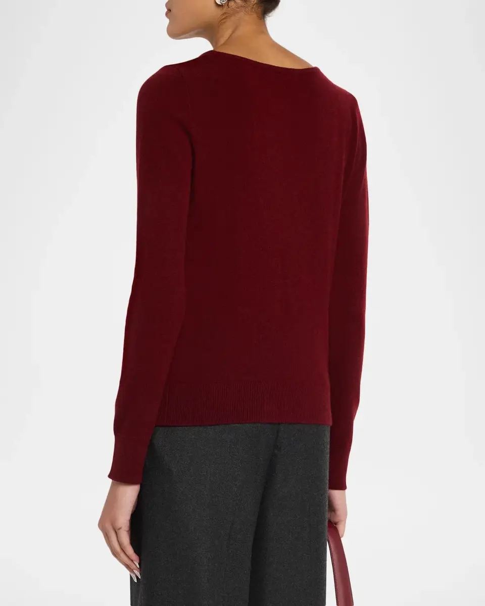Neiman Marcus Cashmere Collection Cashmere Crystal Applique Sweater | Thumbnail 3