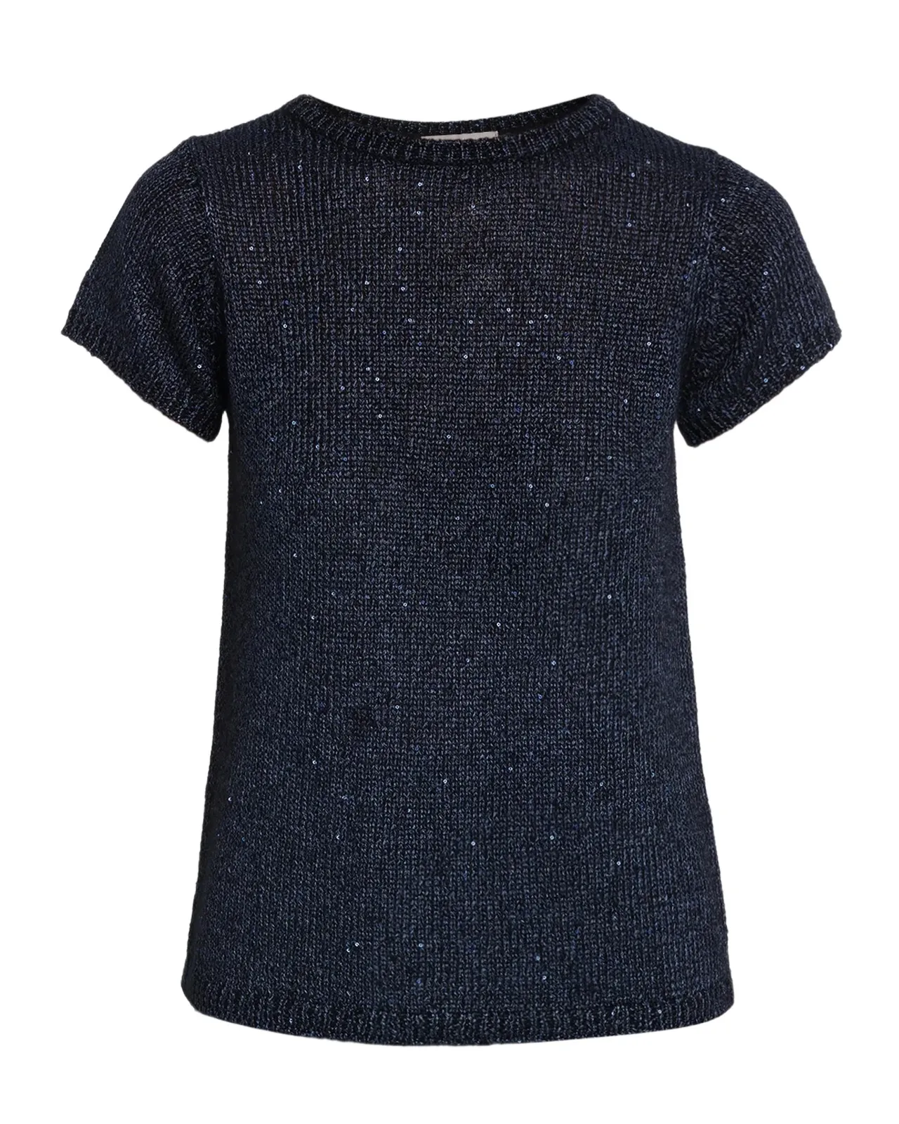 Neiman Marcus Cashmere Collection Cashmere Sequin Knit Top
