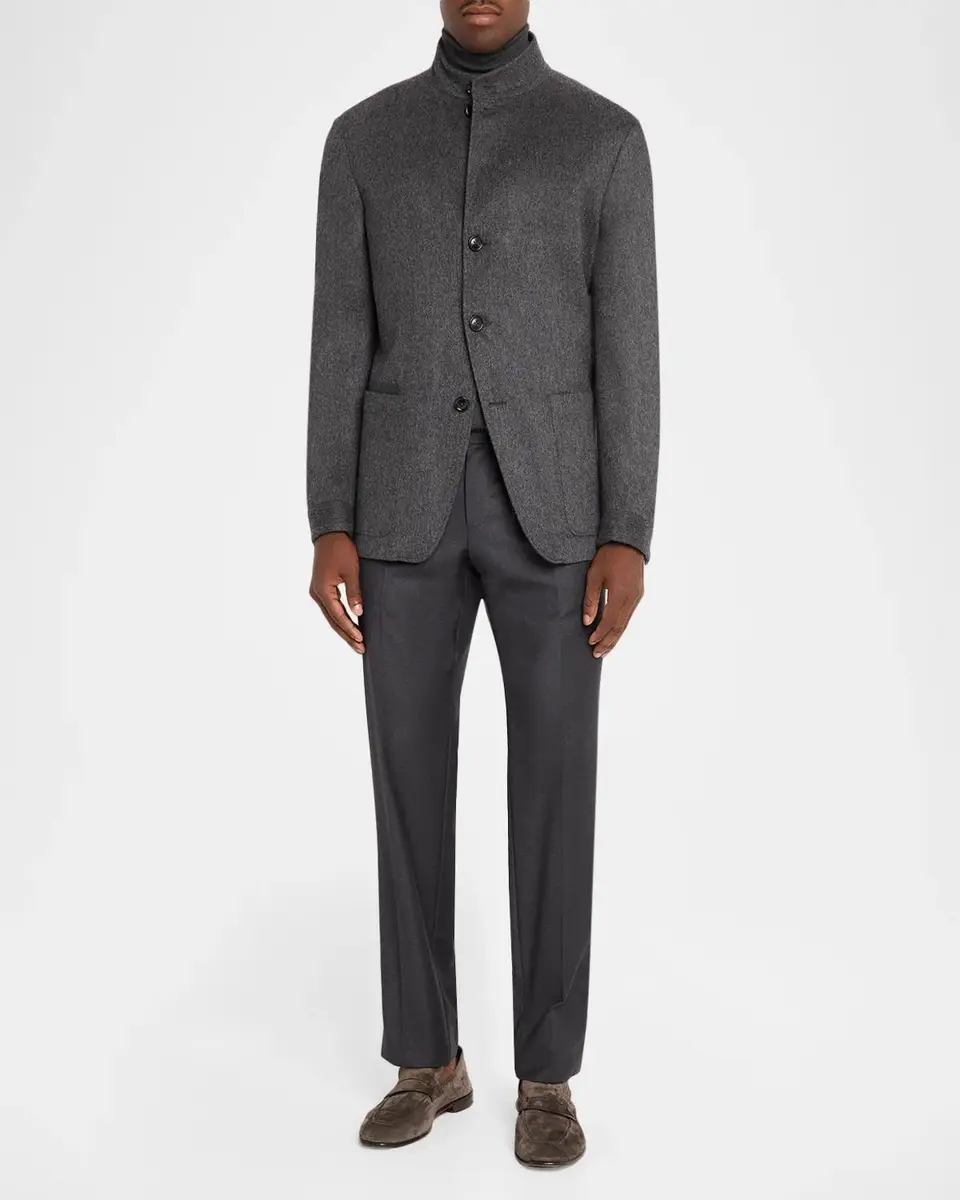 Zegna Men's Il Conte Oasi Cashmere Chore Jacket | Thumbnail 2