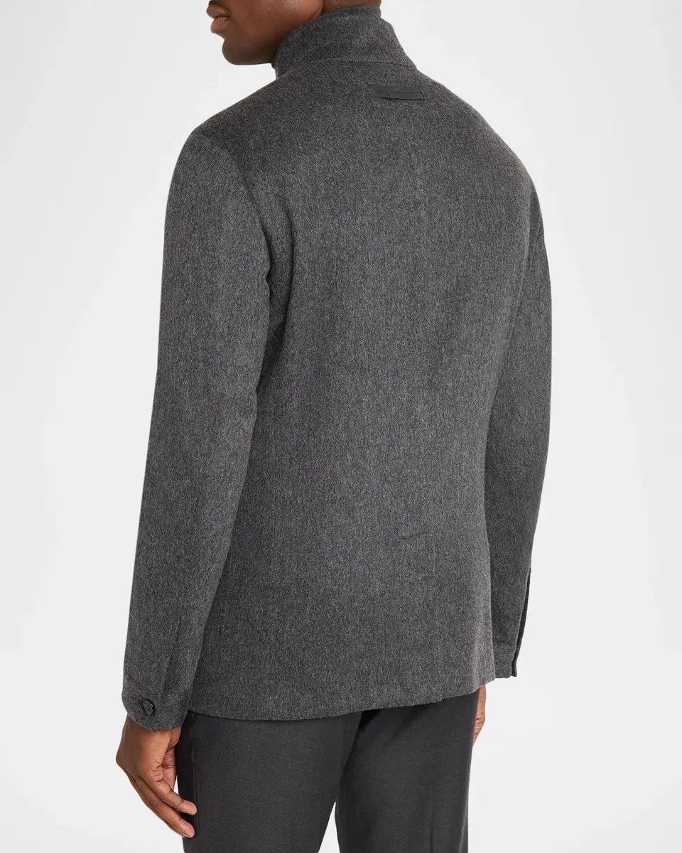 Zegna Men's Il Conte Oasi Cashmere Chore Jacket | Thumbnail 3