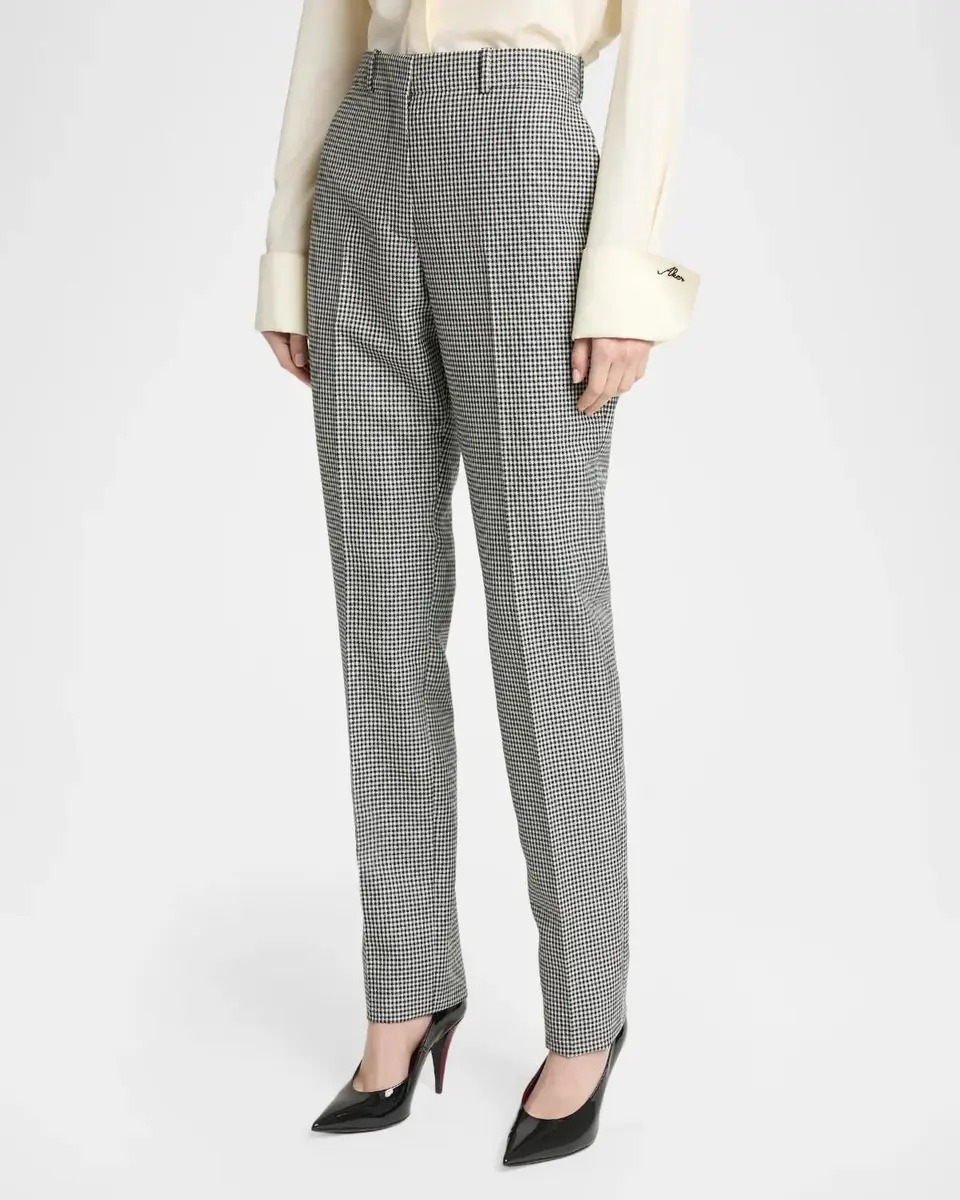 Givenchy Houndstooth Slim-Leg Cigarette Pants | Thumbnail 3 Givenchy Houndstooth Slim-Leg Cigarette Pants | Thumbnail 3
