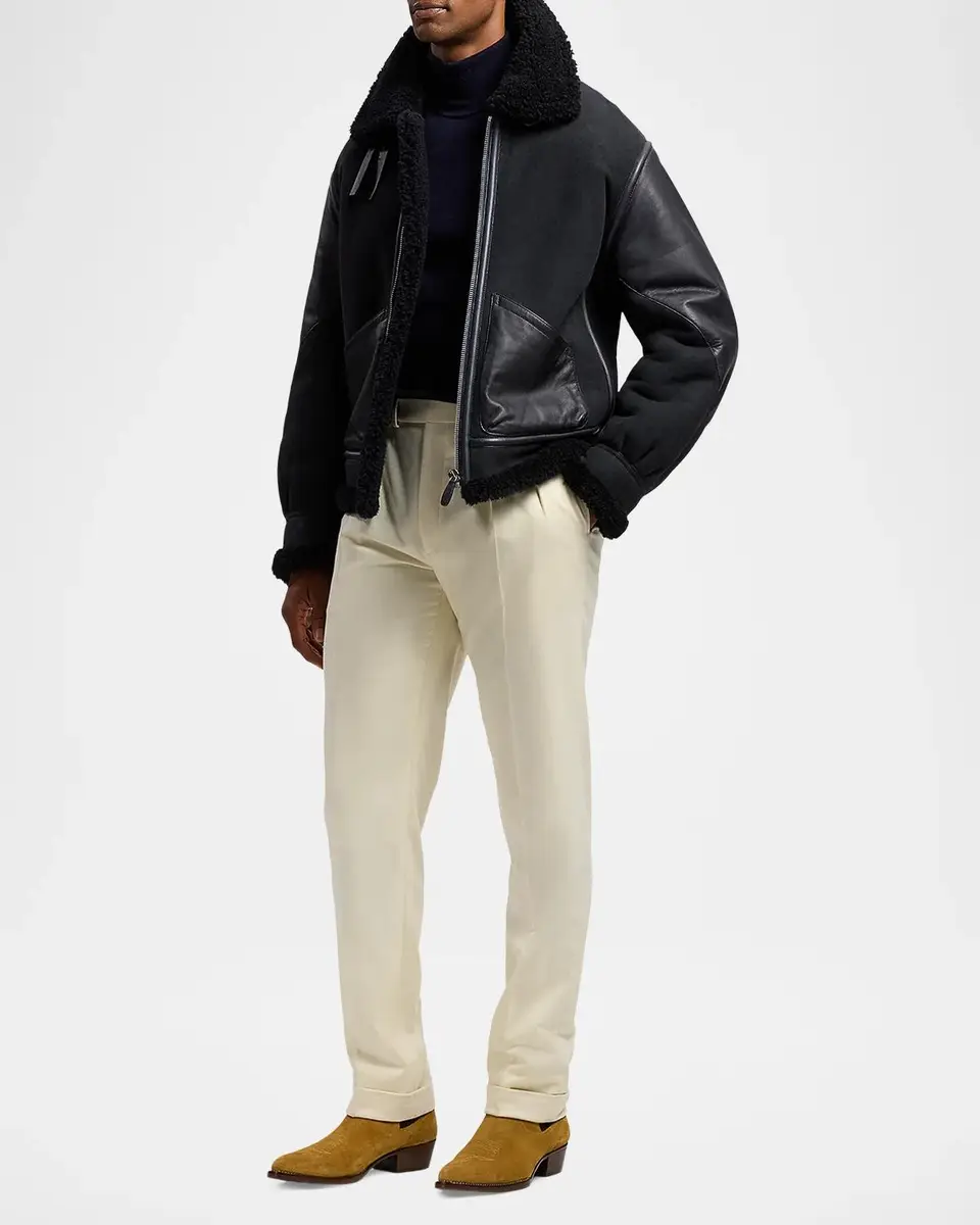 Ralph Lauren Purple Label Men's Gregory Hand-Tailored Wool Trousers | Thumbnail 2 Ralph Lauren Purple Label Men's Gregory Hand-Tailored Wool Trousers | Thumbnail 2