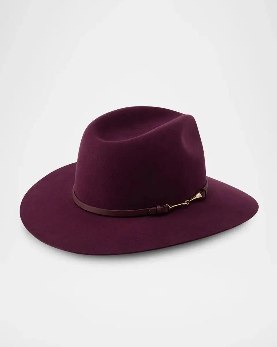 Helen Kaminski Claude Wool Felt Fedora | Thumbnail 3 Helen Kaminski Claude Wool Felt Fedora | Thumbnail 3
