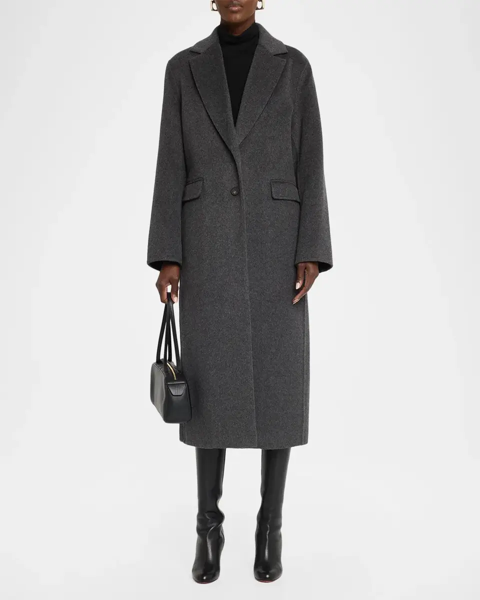 Vince Wool-Cashmere Longline Coat | Thumbnail 2 Vince Wool-Cashmere Longline Coat | Thumbnail 2