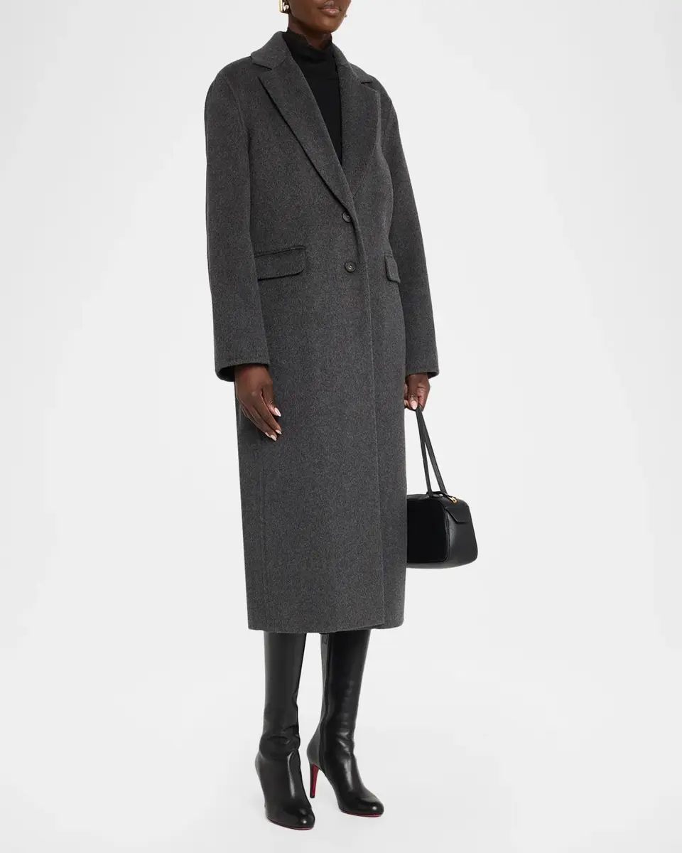 Vince Wool-Cashmere Longline Coat | Thumbnail 4 Vince Wool-Cashmere Longline Coat | Thumbnail 4