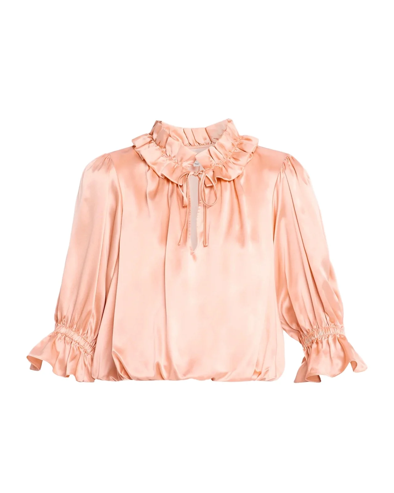 Cinq à Sept Luciana Ruffled Silk Blouse