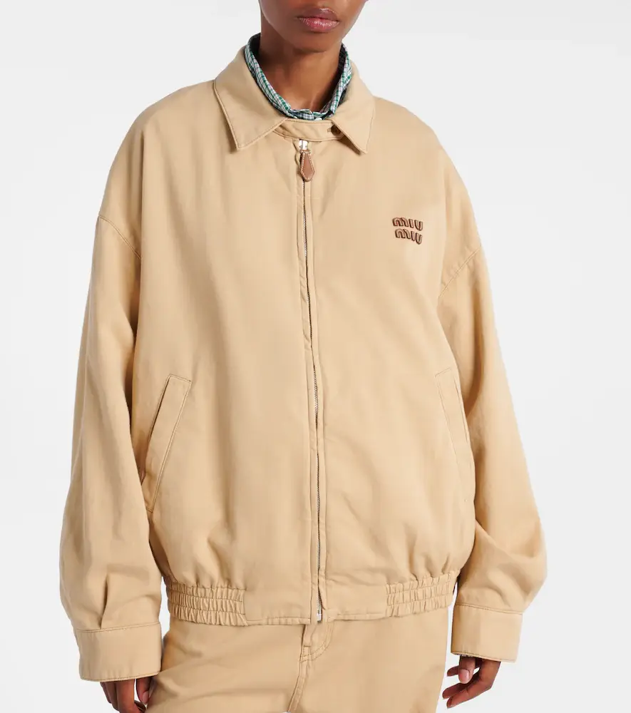 Miu Miu Logo denim blouson | Thumbnail 5