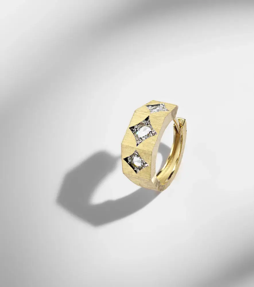 Marie Lichtenberg Ecrou Coco 18kt gold single hoop earring | Thumbnail 5 Marie Lichtenberg Ecrou Coco 18kt gold single hoop earring | Thumbnail 5