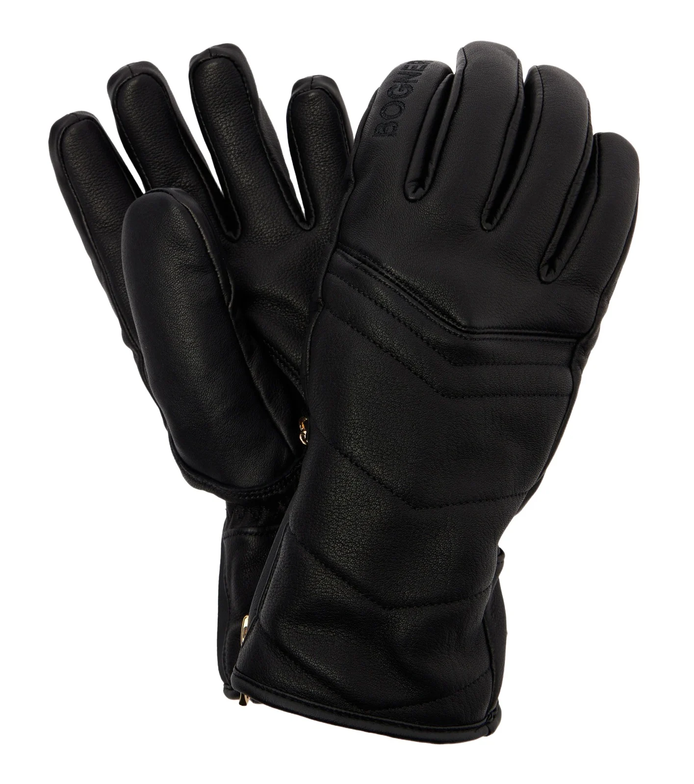 Bogner Dana quilted leather ski gloves
