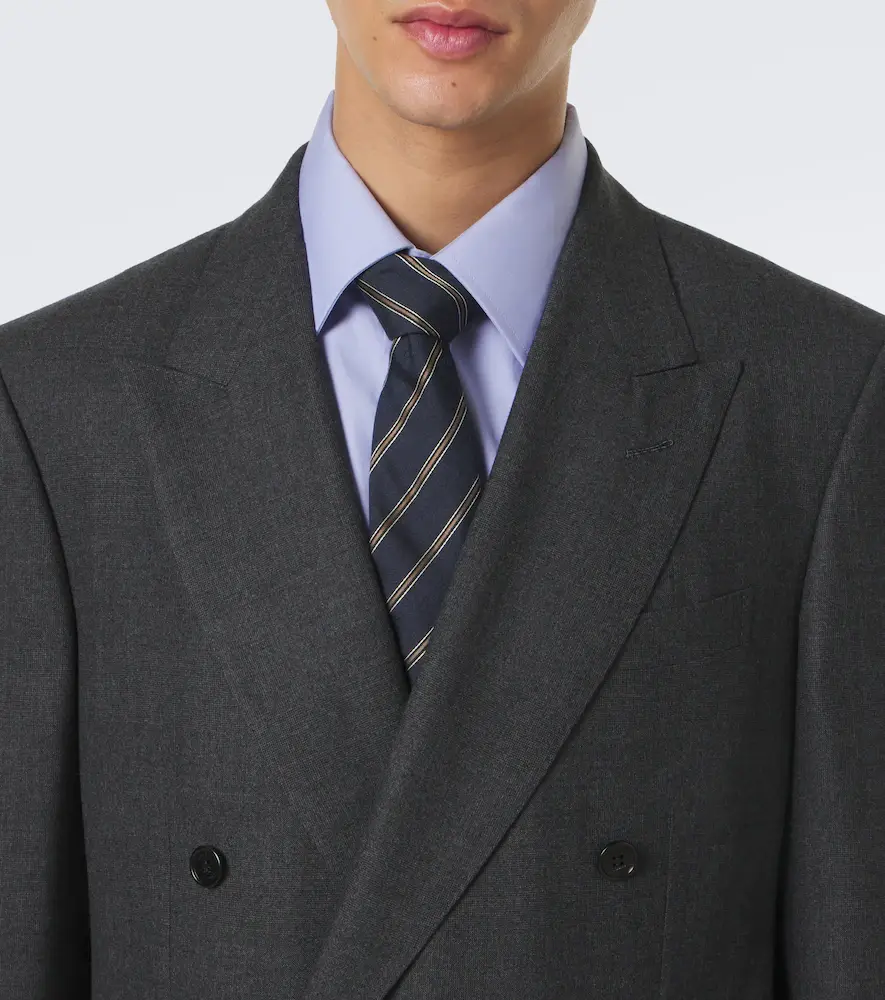 dunhill Double-breasted wool and cashmere blazer | Thumbnail 7