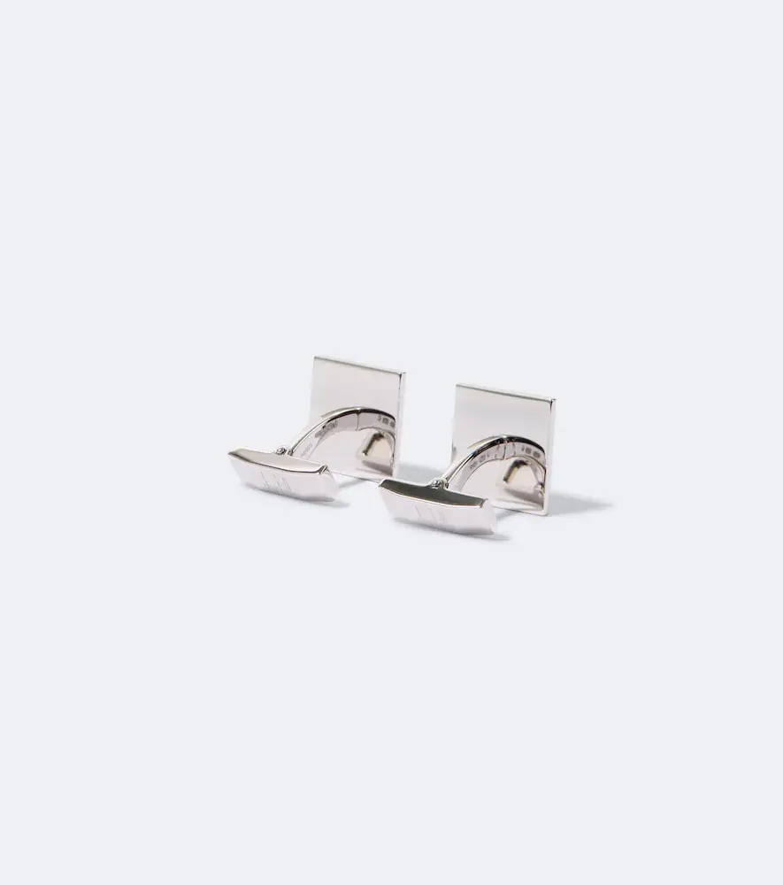 dunhill Sterling silver cufflinks with mother-of-pearls | Thumbnail 2 dunhill Sterling silver cufflinks with mother-of-pearls | Thumbnail 2