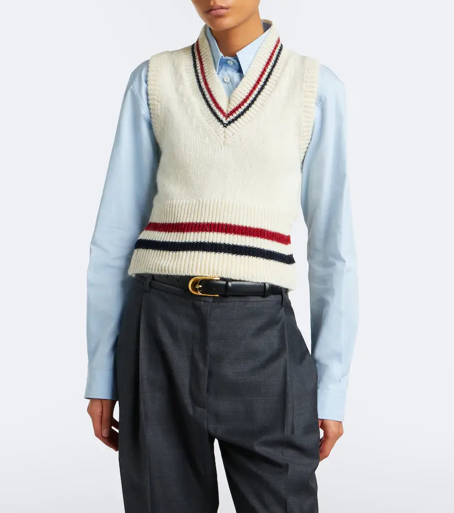 Thom Browne Hector wool and mohair sweater vest | Thumbnail 2 Thom Browne Hector wool and mohair sweater vest | Thumbnail 2