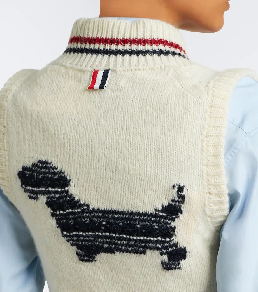 Thom Browne Hector wool and mohair sweater vest | Thumbnail 3 Thom Browne Hector wool and mohair sweater vest | Thumbnail 3