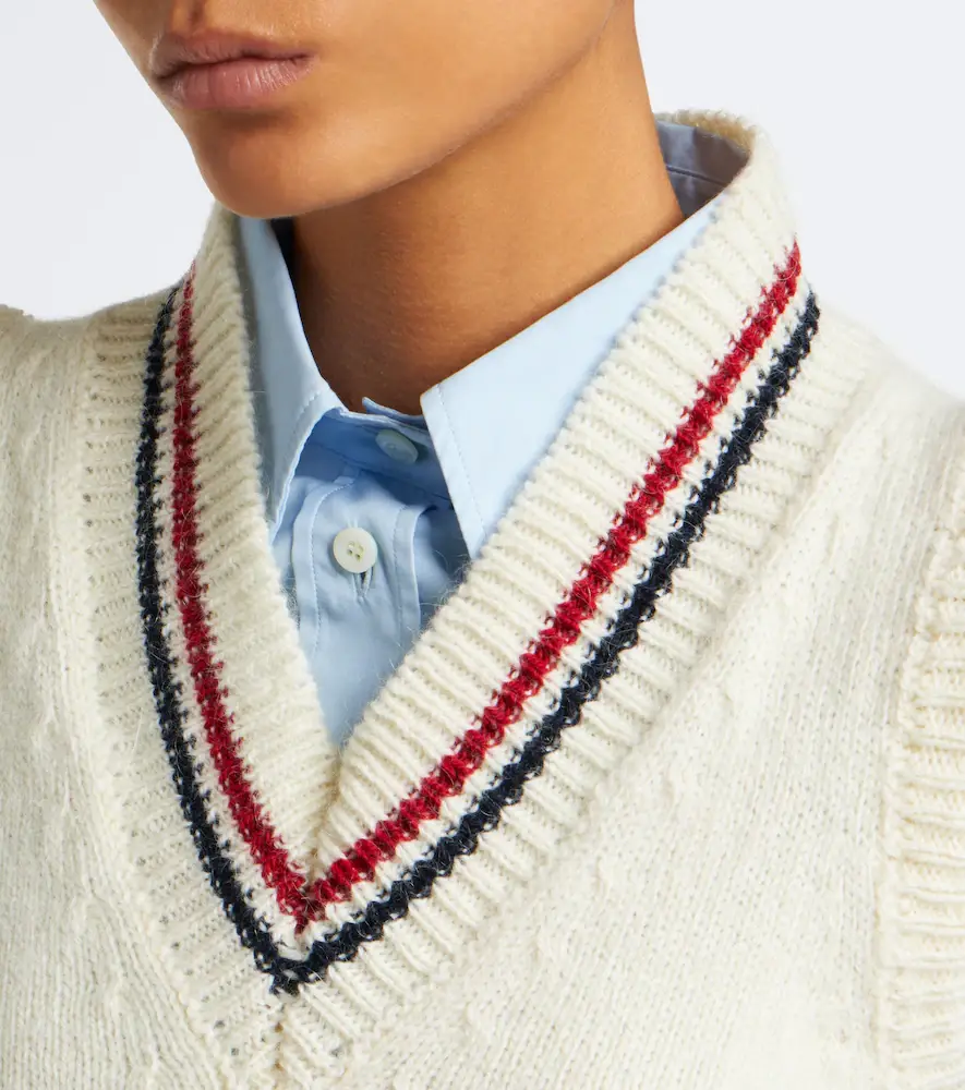 Thom Browne Hector wool and mohair sweater vest | Thumbnail 4 Thom Browne Hector wool and mohair sweater vest | Thumbnail 4