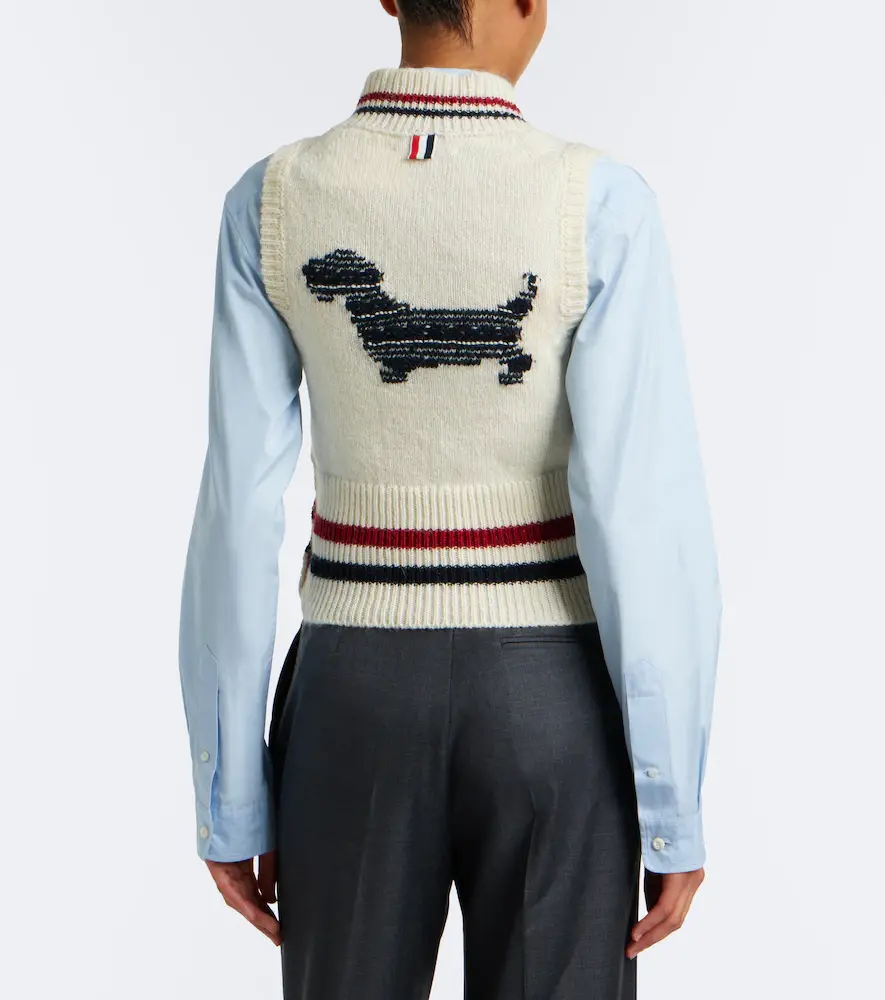 Thom Browne Hector wool and mohair sweater vest | Thumbnail 7 Thom Browne Hector wool and mohair sweater vest | Thumbnail 7