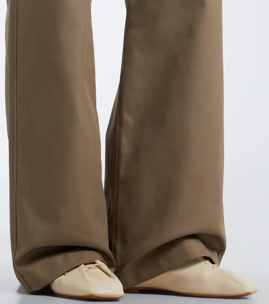 Lemaire Cotton twill wide-leg pants | Thumbnail 2