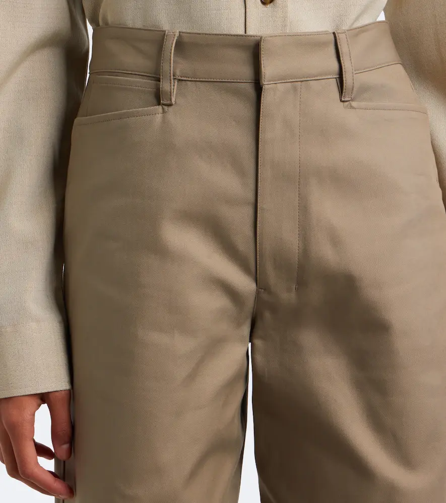 Lemaire Cotton twill wide-leg pants | Thumbnail 4