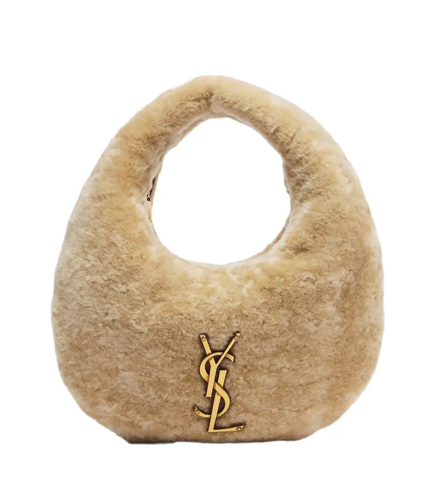 Icarino shearling top-handle bag Icarino shearling top-handle bag