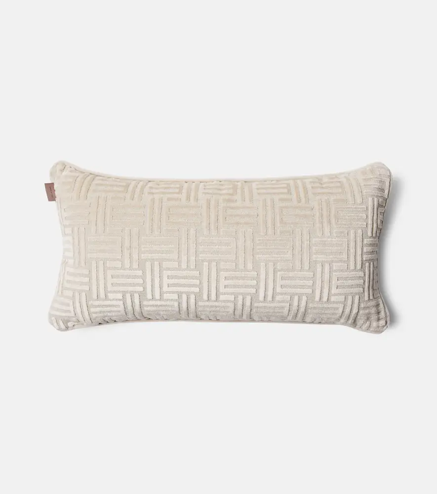 Etro Flag monogram corduroy cushion | Thumbnail 3