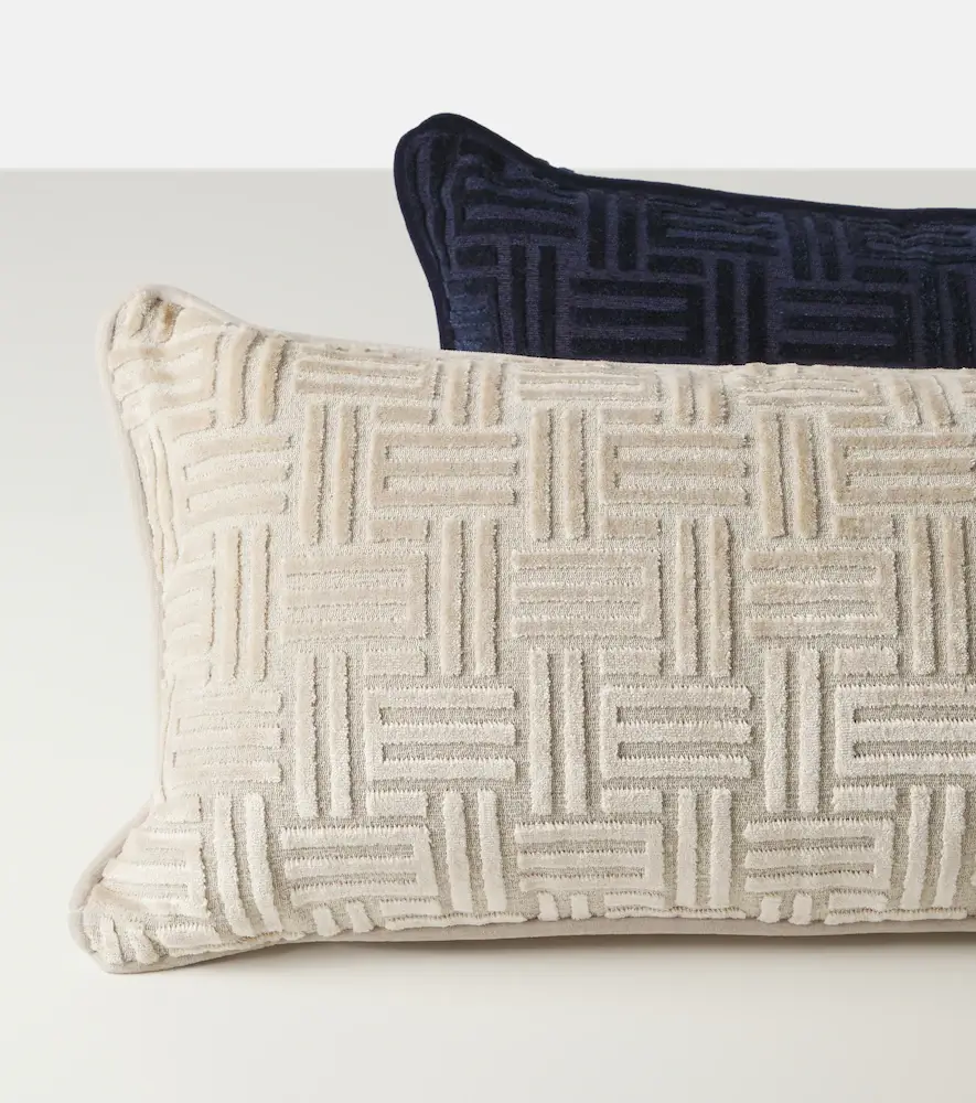 Etro Flag monogram corduroy cushion | Thumbnail 4