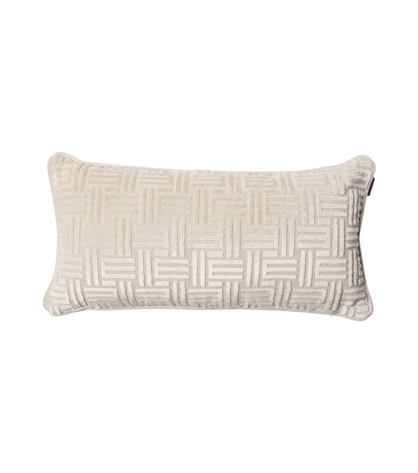 Flag monogram corduroy cushion