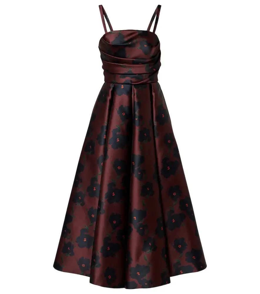 Jannie floral draped bustier dress Jannie floral draped bustier dress