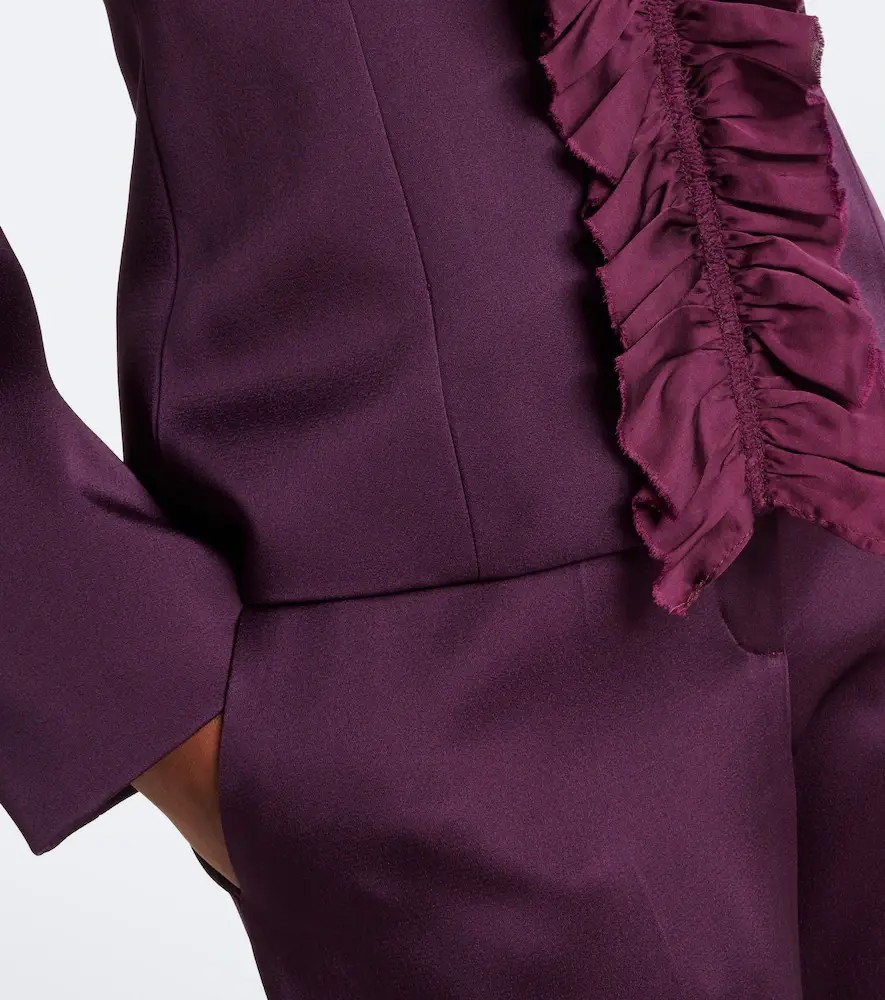 Nina Ricci Ruffled cady jacket | Thumbnail 3 Nina Ricci Ruffled cady jacket | Thumbnail 3