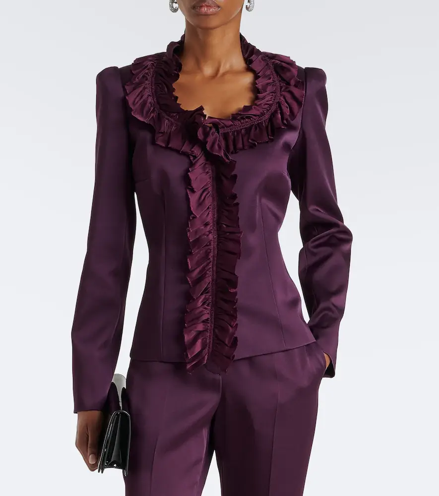 Nina Ricci Ruffled cady jacket | Thumbnail 6 Nina Ricci Ruffled cady jacket | Thumbnail 6
