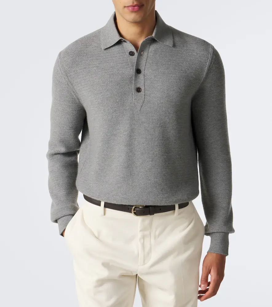 Zegna Cashmere polo sweater | Thumbnail 7 Zegna Cashmere polo sweater | Thumbnail 7