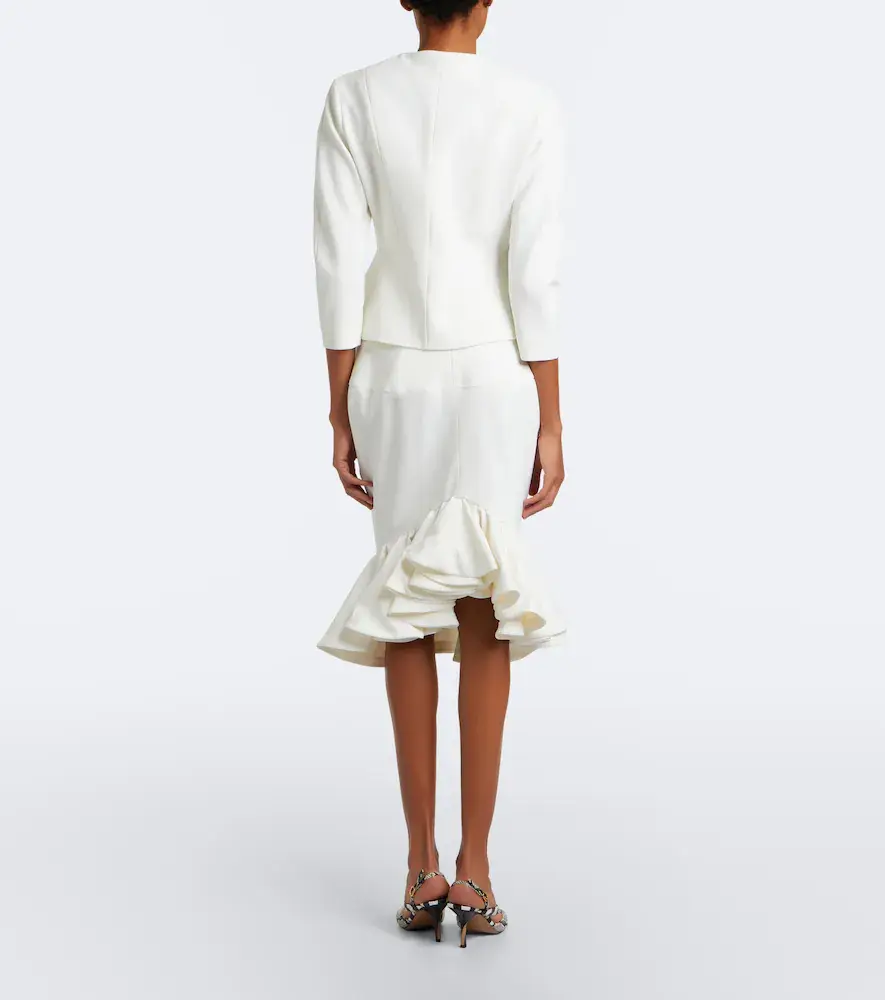 Jacquemus Palmier ruffled midi skirt | Thumbnail 3 Jacquemus Palmier ruffled midi skirt | Thumbnail 3