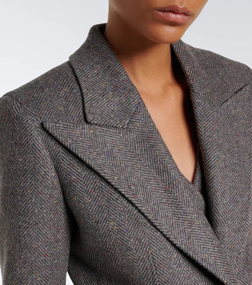 Gabriela Hearst Leiva herringbone cashmere and wool blazer | Thumbnail 2
