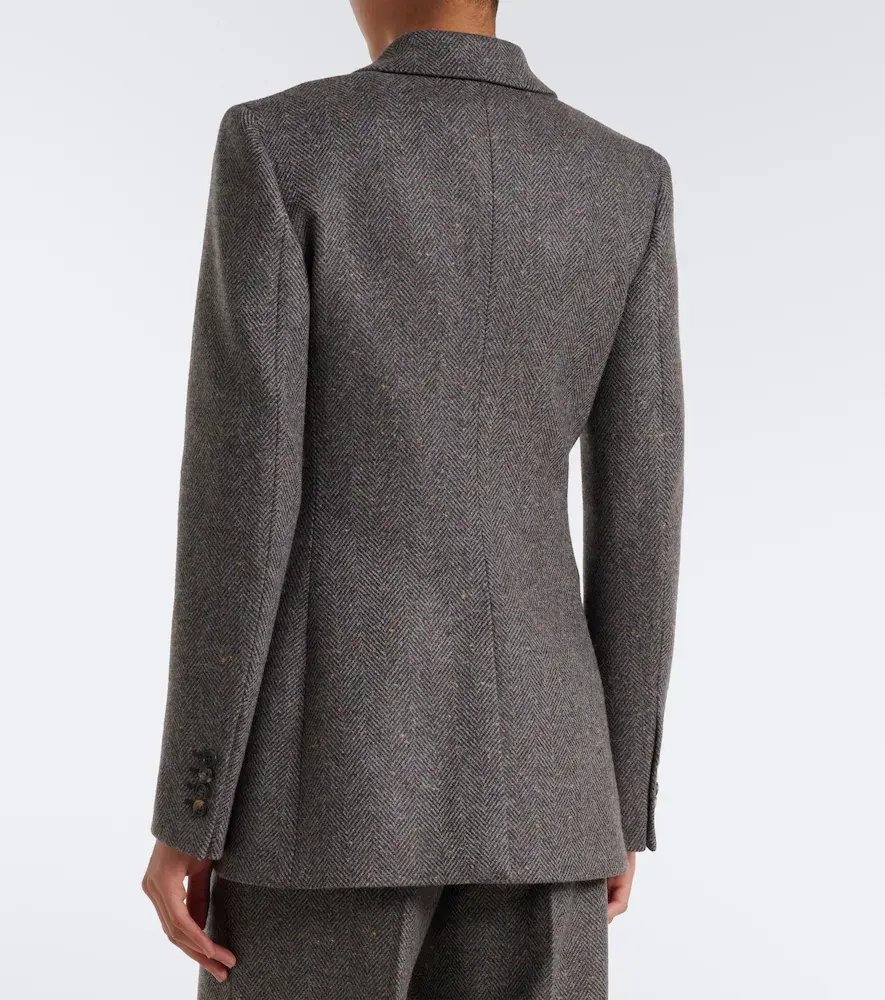 Gabriela Hearst Leiva herringbone cashmere and wool blazer | Thumbnail 3