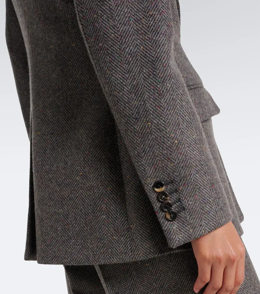 Gabriela Hearst Leiva herringbone cashmere and wool blazer | Thumbnail 6