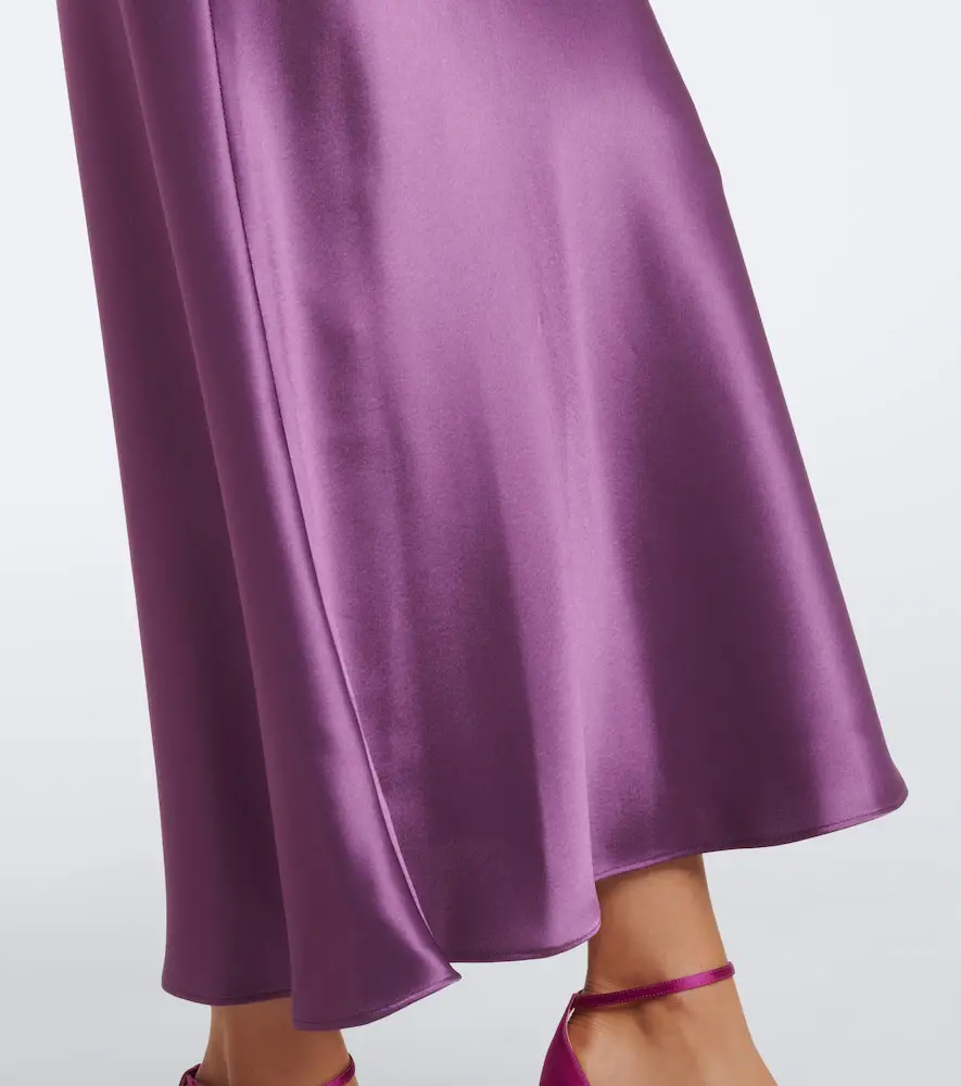 Rodarte Lace-trimmed satin maxi dress | Thumbnail 3 Rodarte Lace-trimmed satin maxi dress | Thumbnail 3