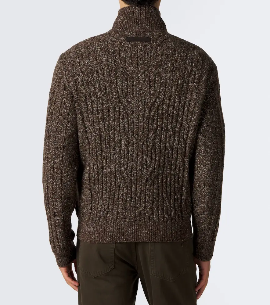 Zegna Wool and cashmere half-zip sweater | Thumbnail 4 Zegna Wool and cashmere half-zip sweater | Thumbnail 4